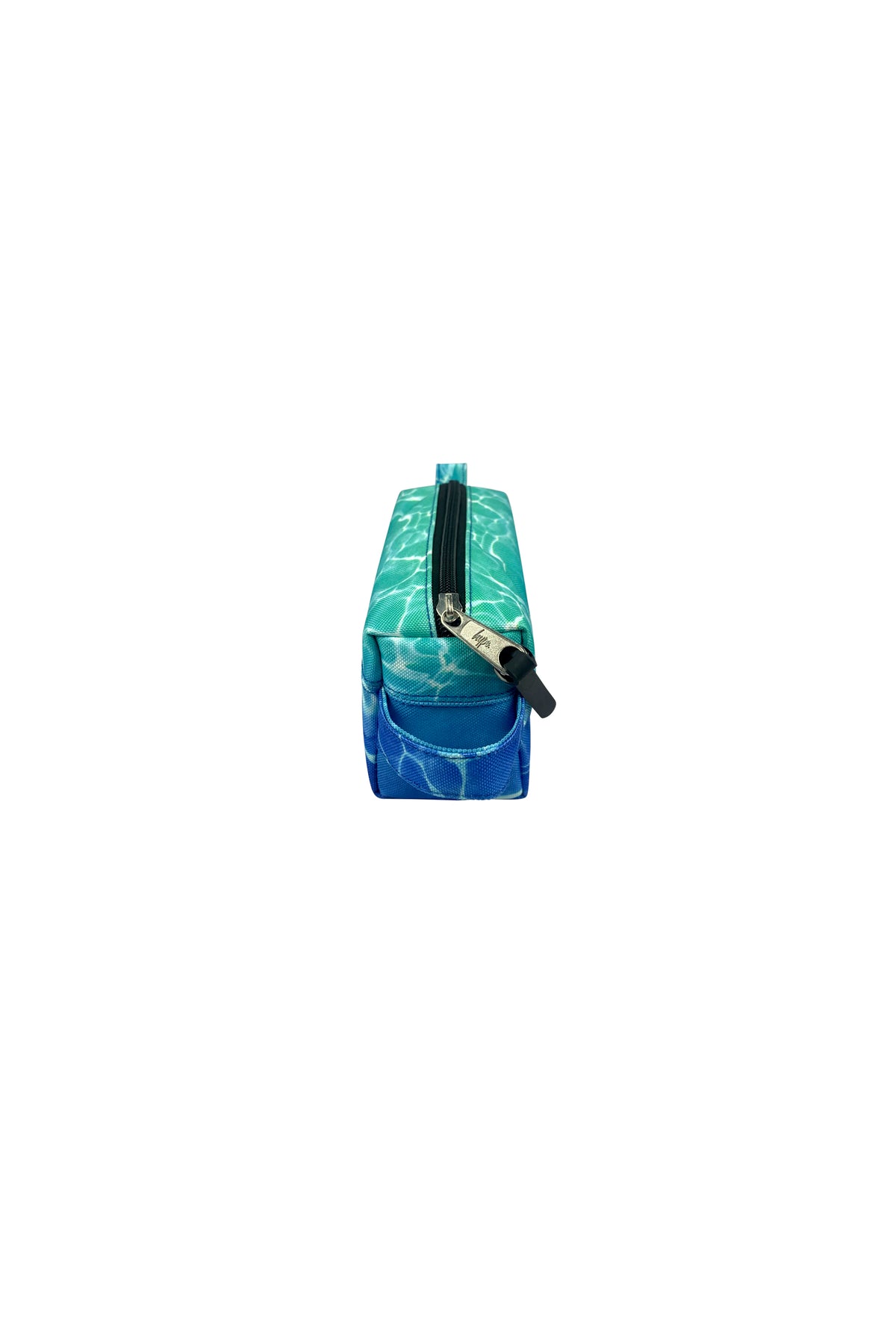 Hype Pool Fade pencil case open — spacious interior for school stationery